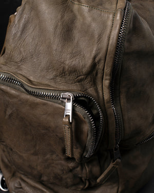 Leather Weekend Backpack Jungle