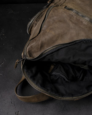 Leather Weekend Backpack Jungle