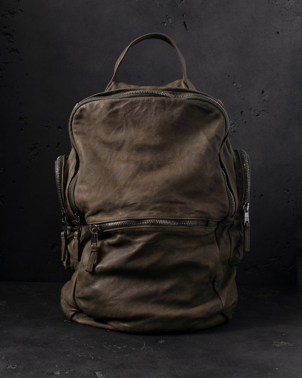 Leather Weekend Backpack Jungle