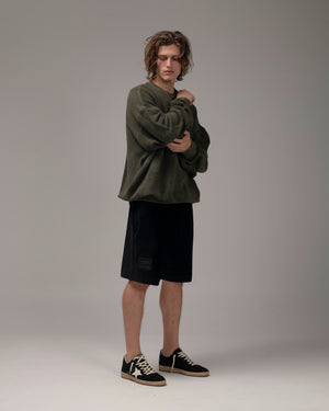 Oversized Cotton Sweatshirt Military