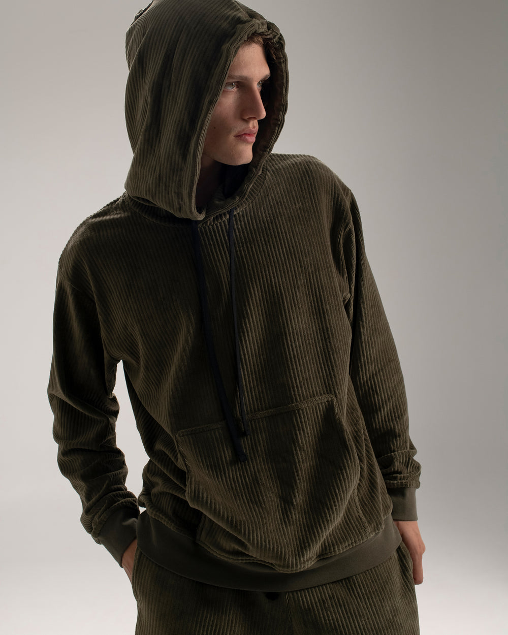 Hooded Sweatshirt Military