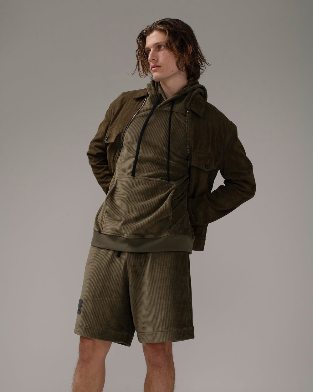 Hooded Sweatshirt Military