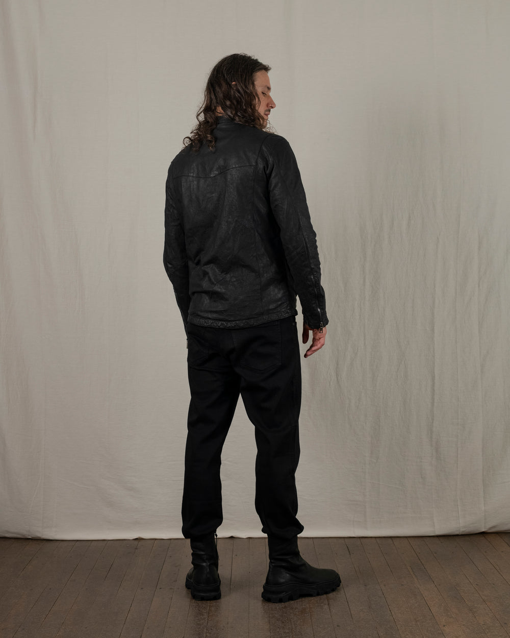 Biker Leather Jacket Blackpepper