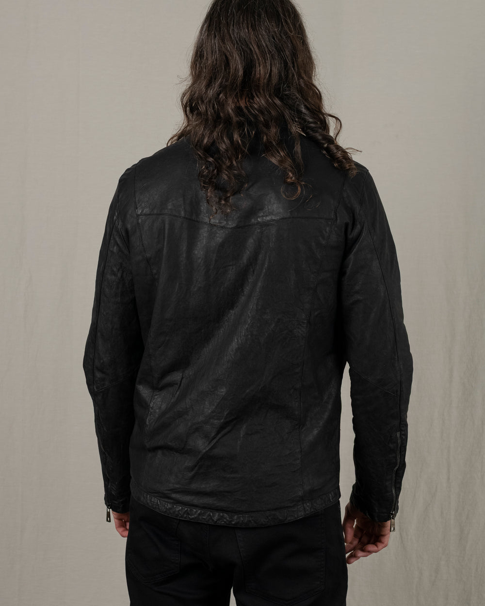 Biker Leather Jacket Blackpepper