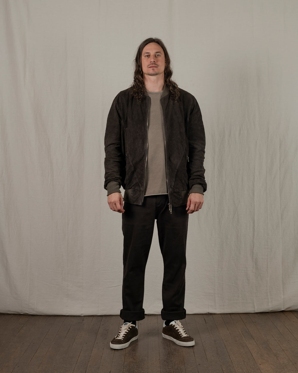 Bomber Reverse Leather Jacket Aneto GU25S14084VREV