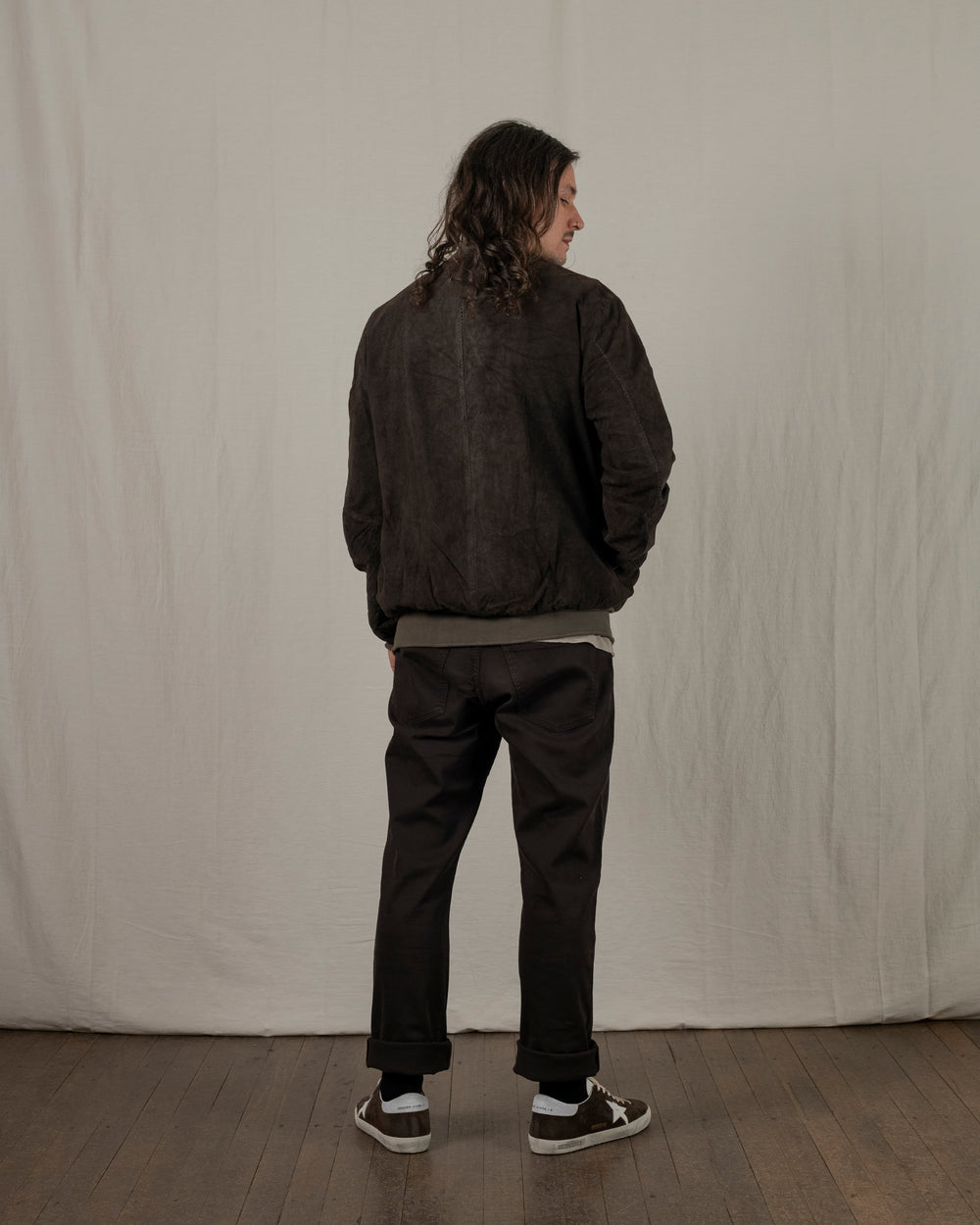 Bomber Reverse Leather Jacket Aneto GU25S14084VREV