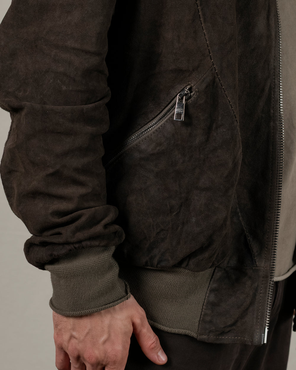 Bomber Reverse Leather Jacket Aneto GU25S14084VREV