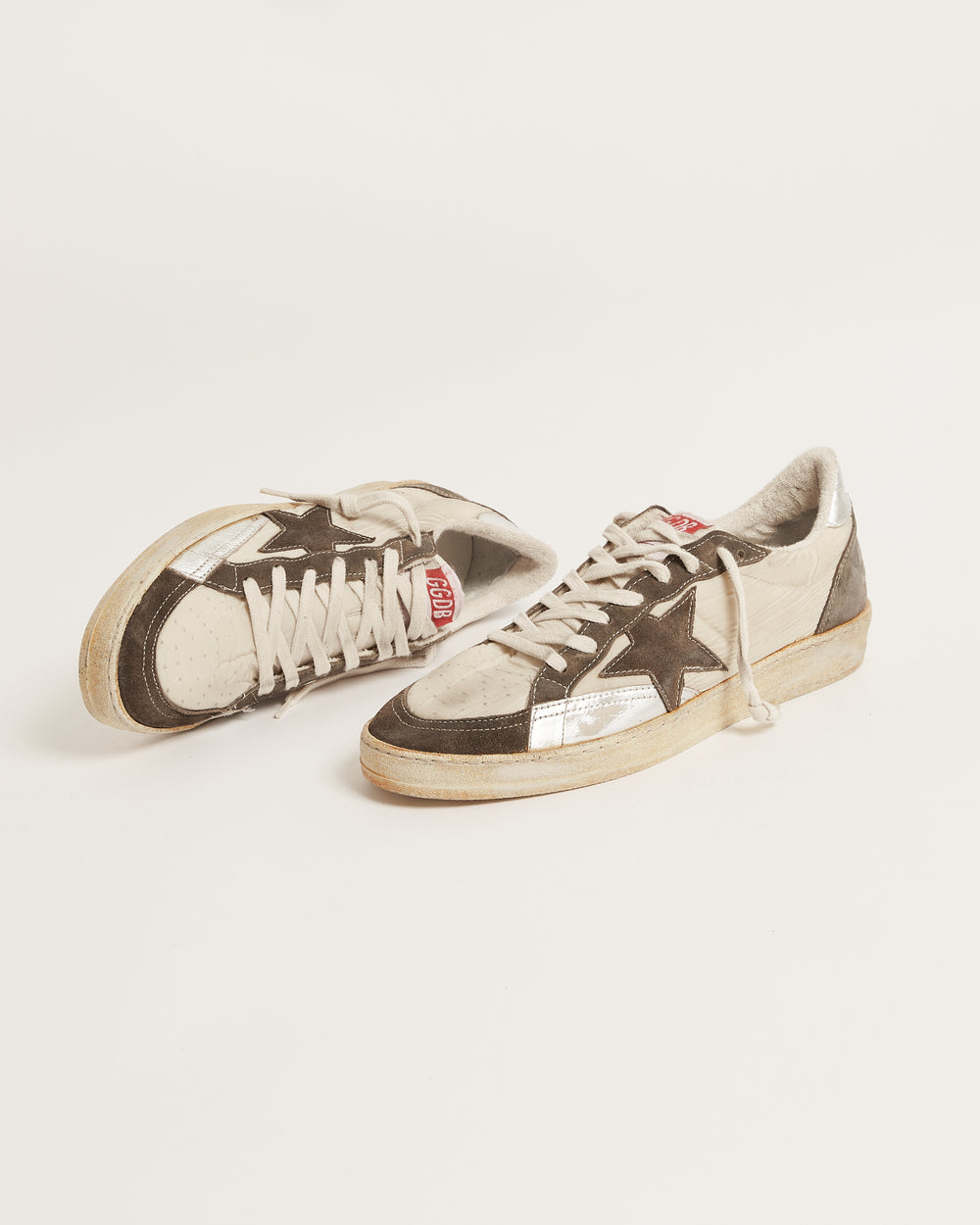 Ball Star Man Toppa Interna w/ Beige and Military Green Suede