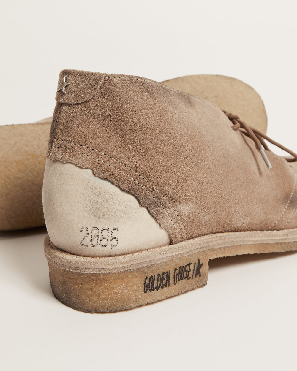Desert Ankle Boots in Brown Caramel Suede