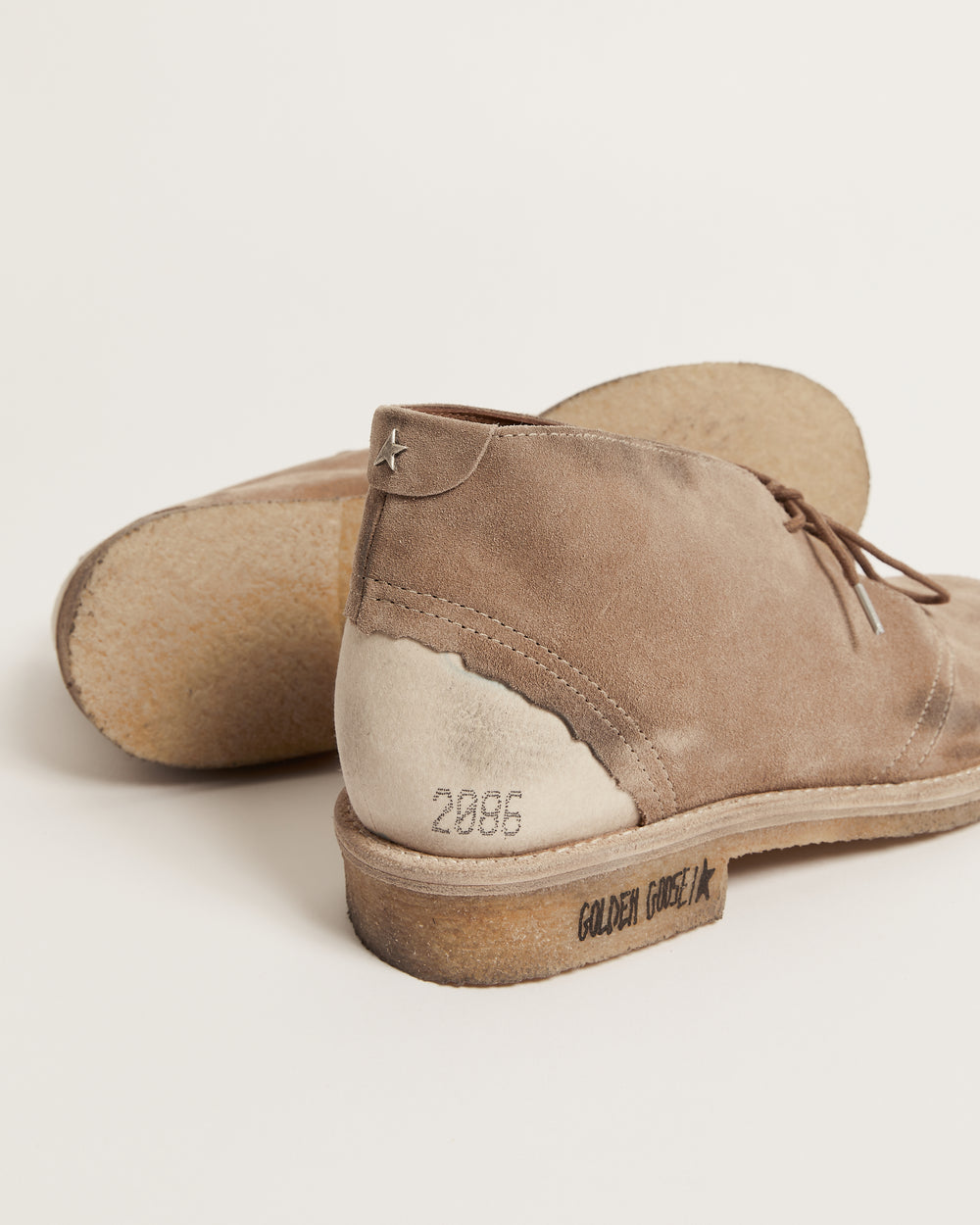 Desert Ankle Boots in Brown Caramel Suede