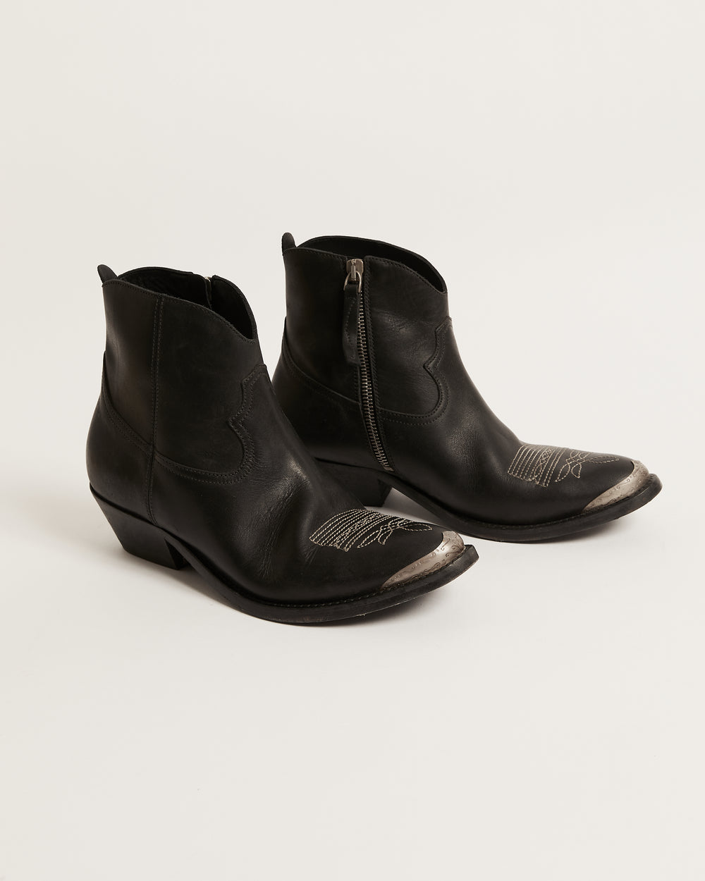 Young Ankle Boots w/ Western Decoration