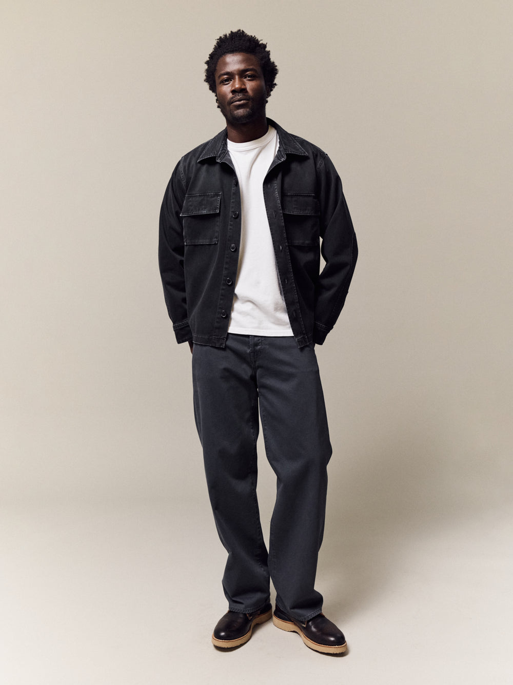 Adler Tapered Classic Stretch Twill in Black