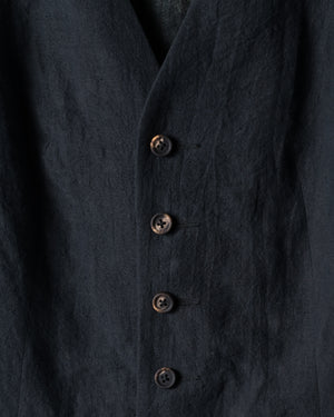 Hand-dyed Classic Linen Canvas Gilet