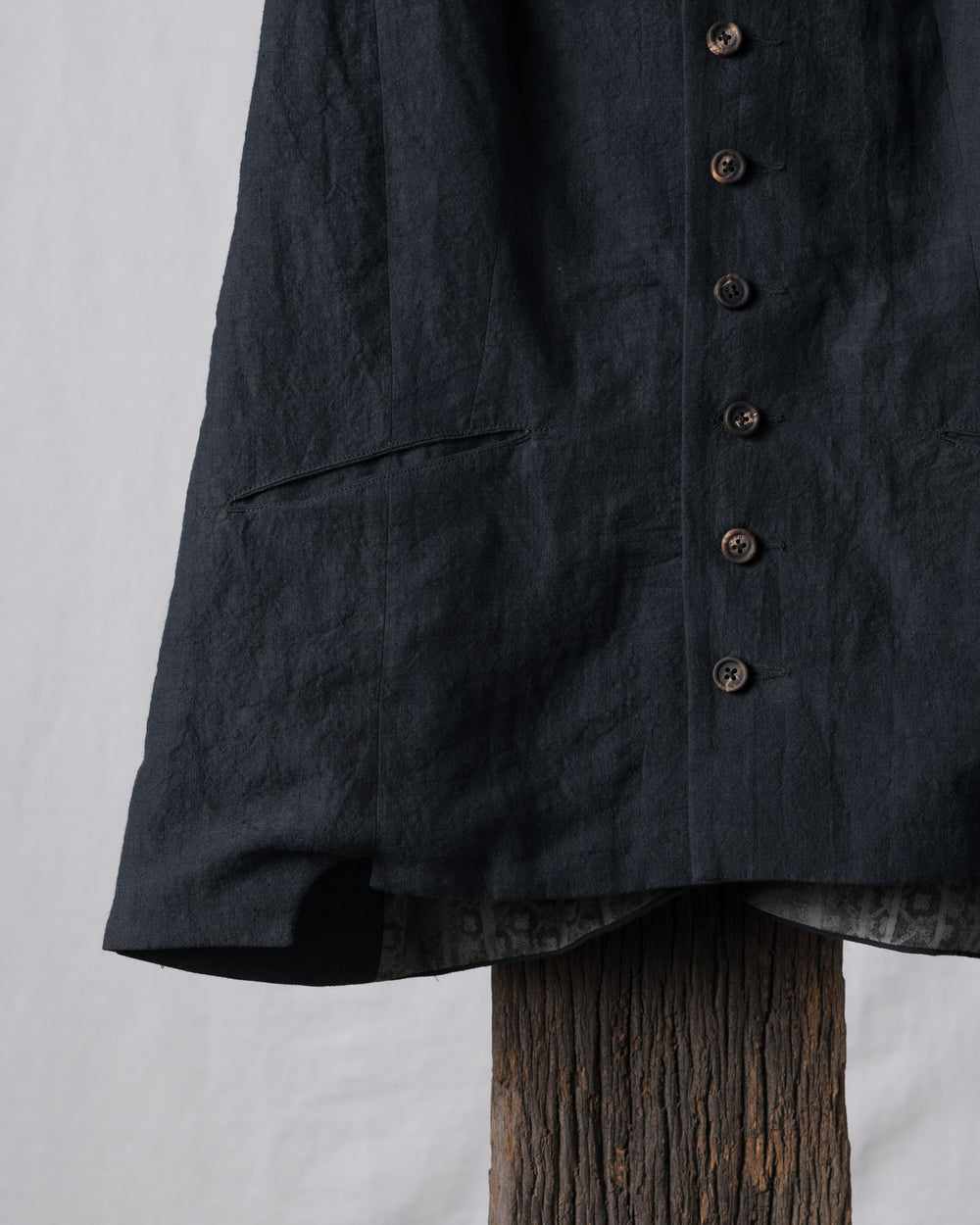 Hand-dyed Classic Linen Canvas Gilet