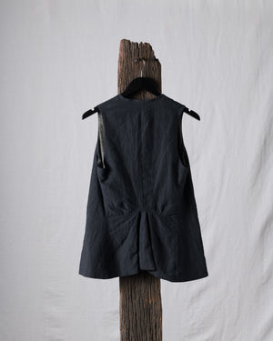 Hand-dyed Classic Linen Canvas Gilet