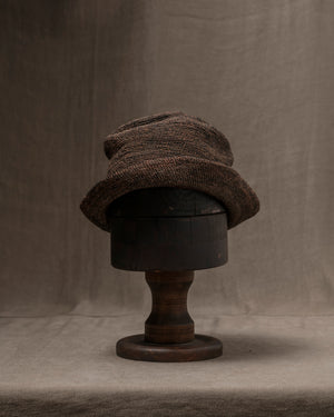 OOAK25 No. 129 Toquilla Straw Hat Brown 59.5 cm