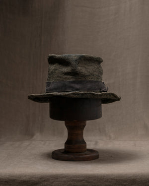 OOAK25 No. 155 Toquilla Straw Hat Grey 58.5 cm