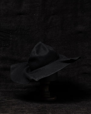 SS24 LE No. 01 Rabbit Fur Felt Hat - Black
