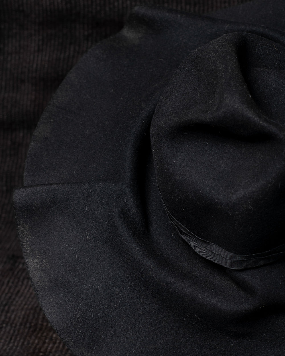 SS24 LE No. 01 Rabbit Fur Felt Hat - Black