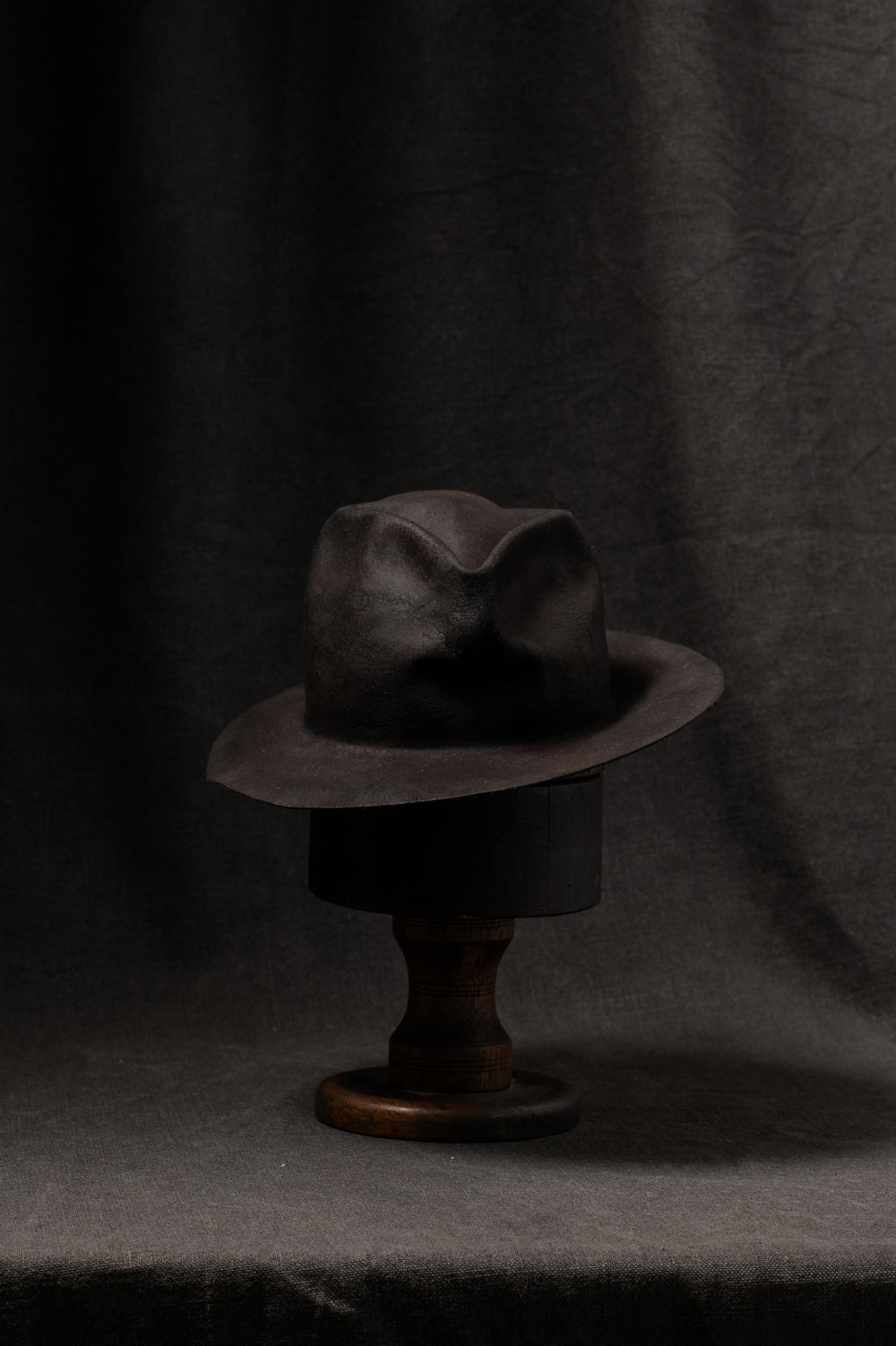 BHB006 Beaver Fur Felt Hat - Black HB