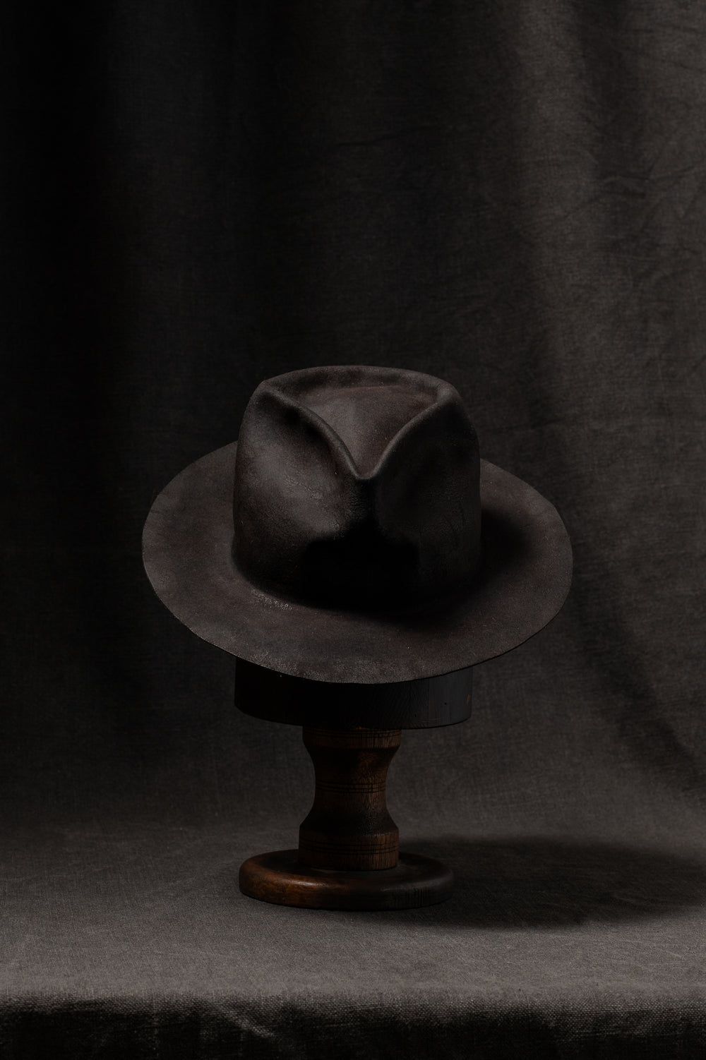 BHB006 Beaver Fur Felt Hat - Black HB