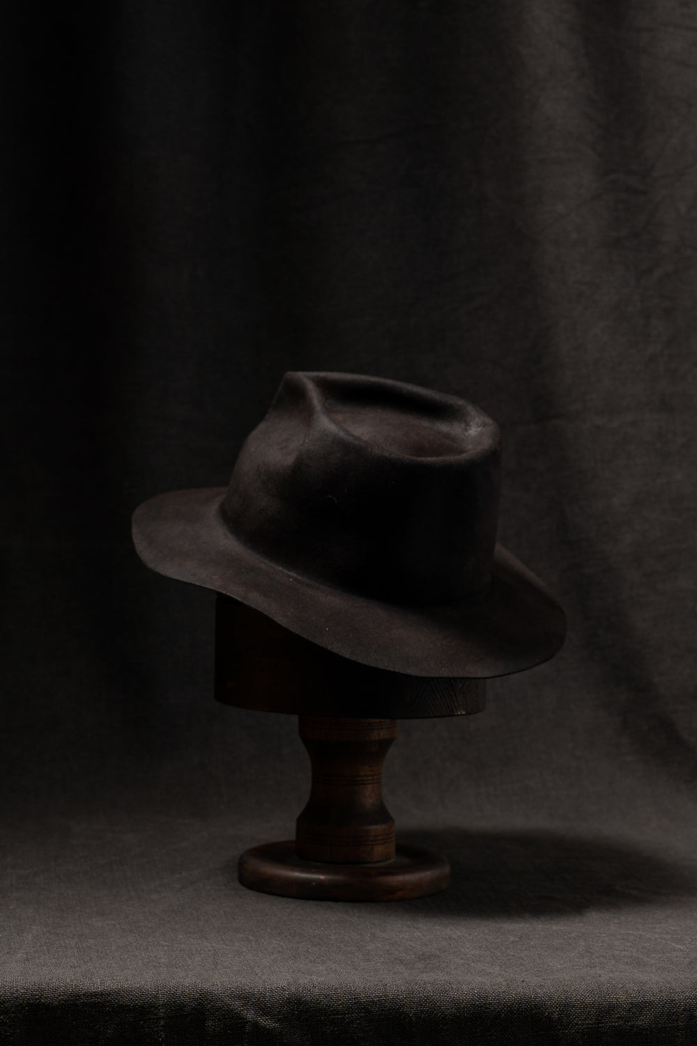 BHB006 Beaver Fur Felt Hat - Black HB