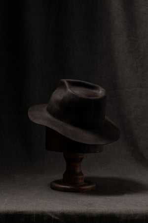 BHB006 Beaver Fur Felt Hat - Black HB