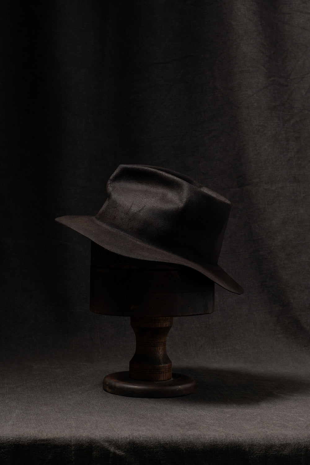 BHB006 Beaver Fur Felt Hat - Black HB