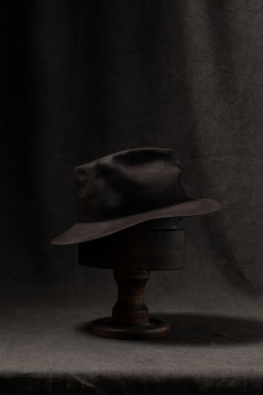 BHB006 Beaver Fur Felt Hat - Black HB