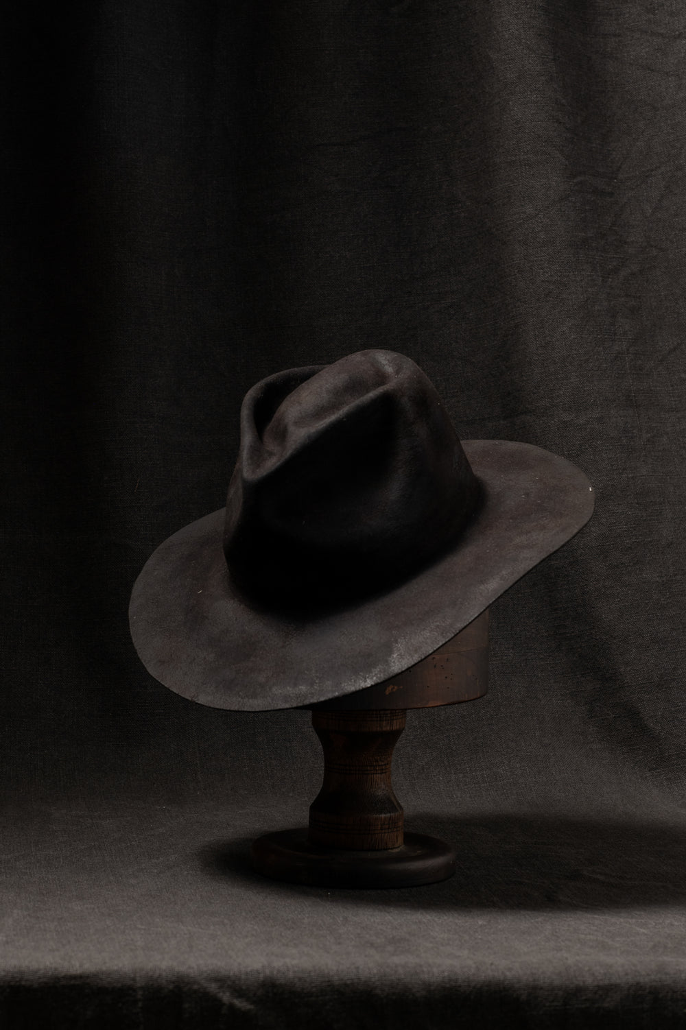 BHB008 Beaver Fur Felt - Black HB