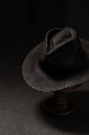 BHB008 Beaver Fur Felt - Black HB