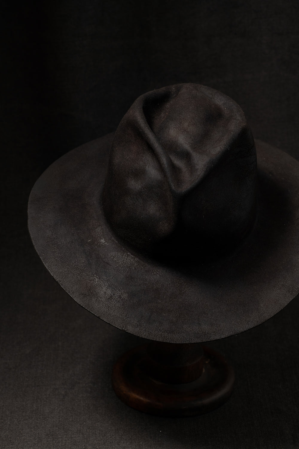 BHB008 Beaver Fur Felt - Black HB