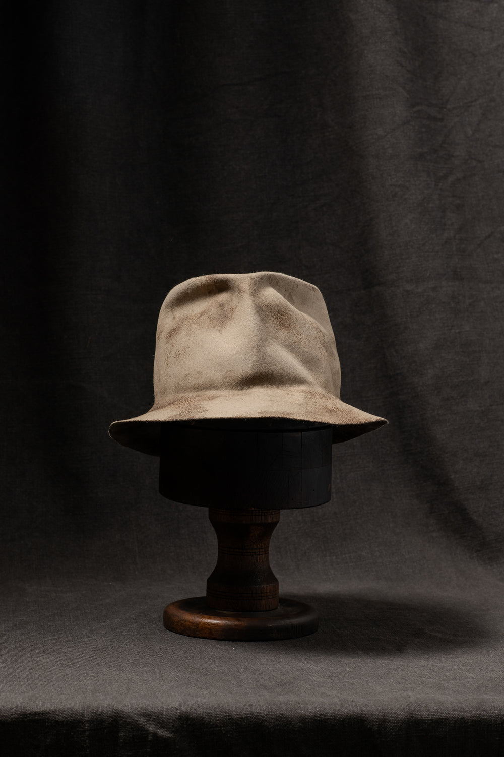 OOAK23 No. 105 Rabbit Fur Felt Hat Raw (One Size)