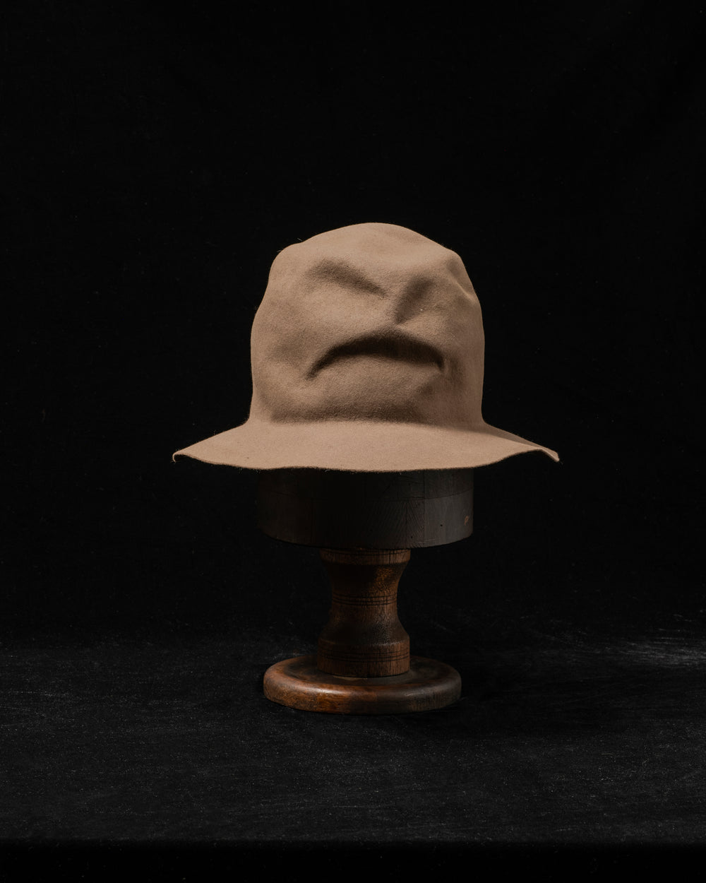 RHDS006 Rabbit Fur Felt Hat - Taupe EB