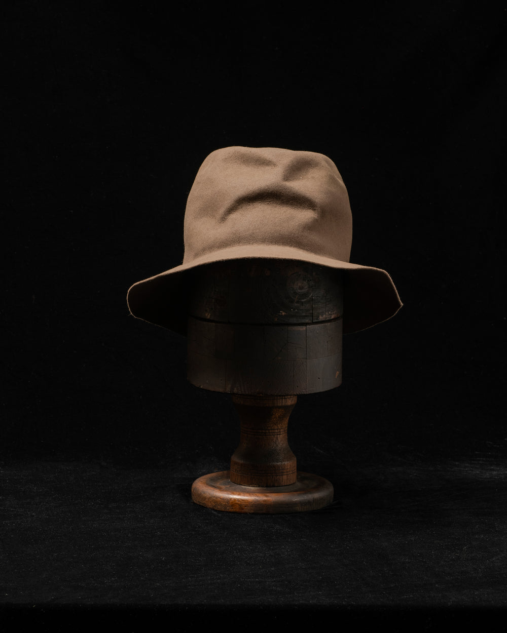 RHDS006 Rabbit Fur Felt Hat - Taupe EB