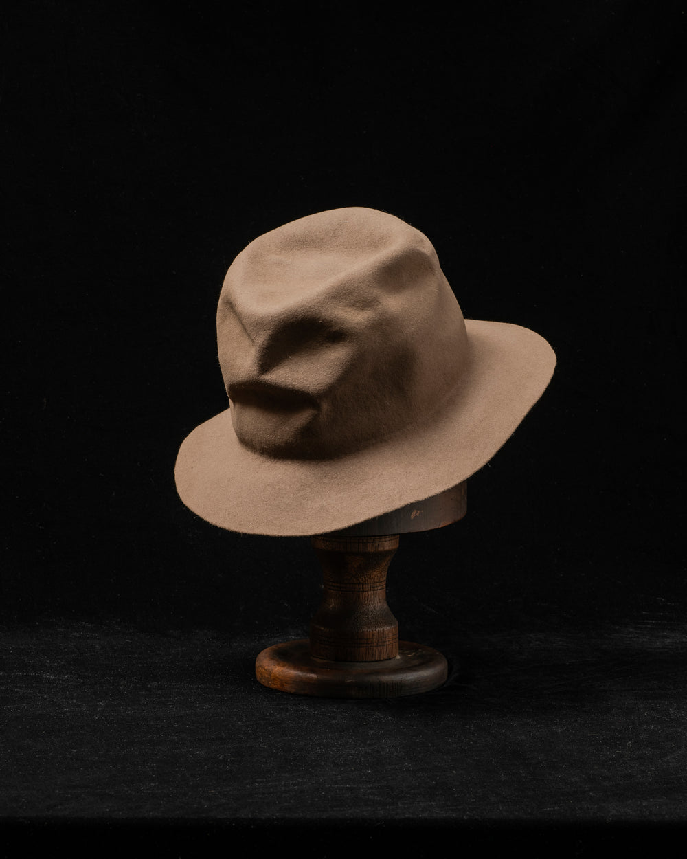 RHDS006 Rabbit Fur Felt Hat - Taupe EB