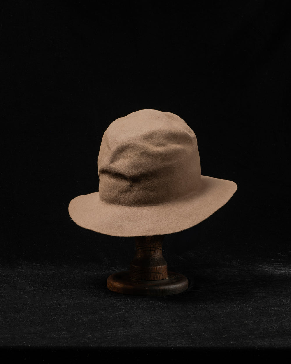 RHDS006 Rabbit Fur Felt Hat - Taupe EB