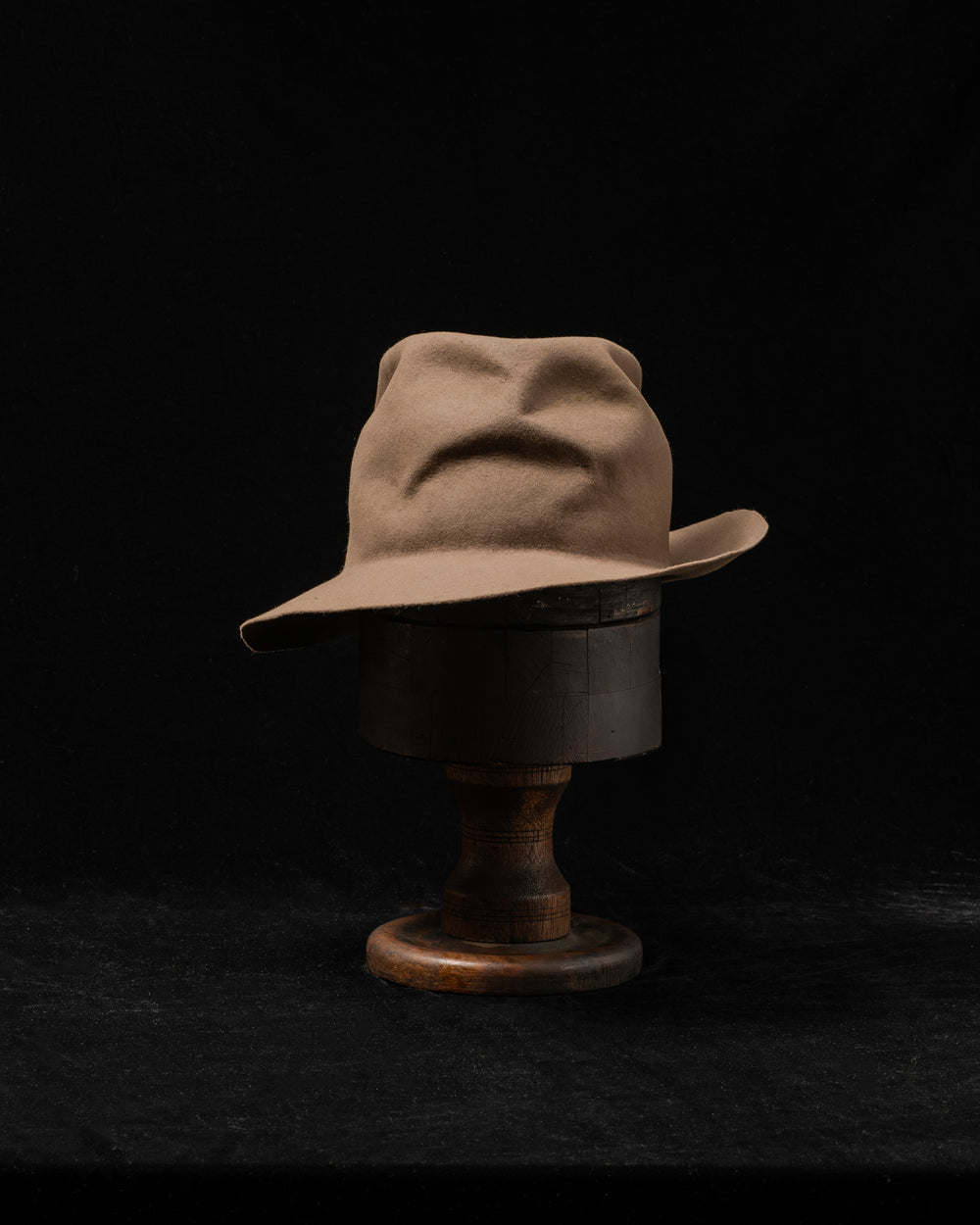 RHDS006 Rabbit Fur Felt Hat - Taupe EB