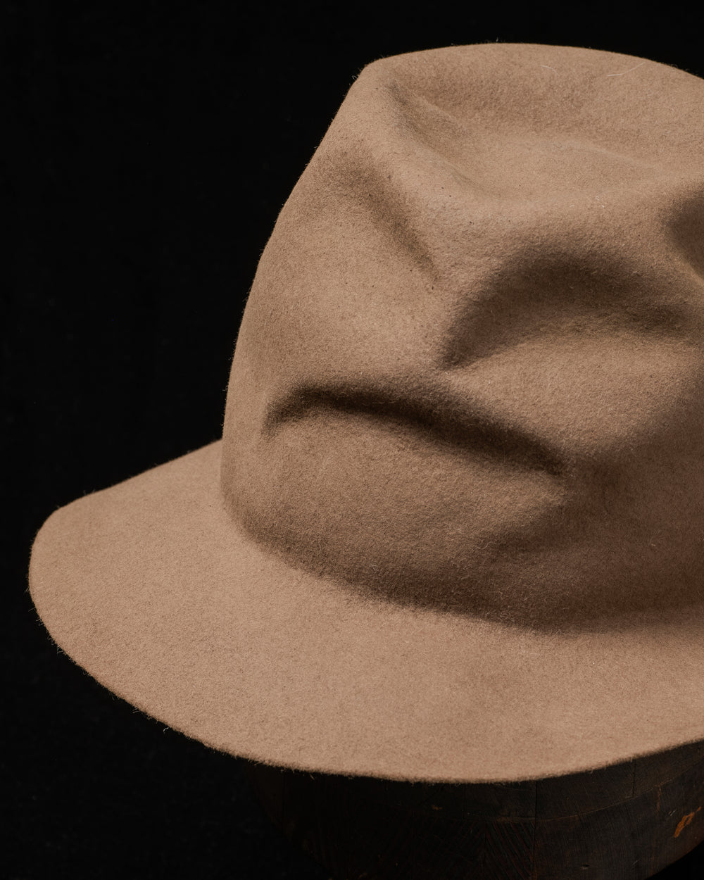 RHDS006 Rabbit Fur Felt Hat - Taupe EB