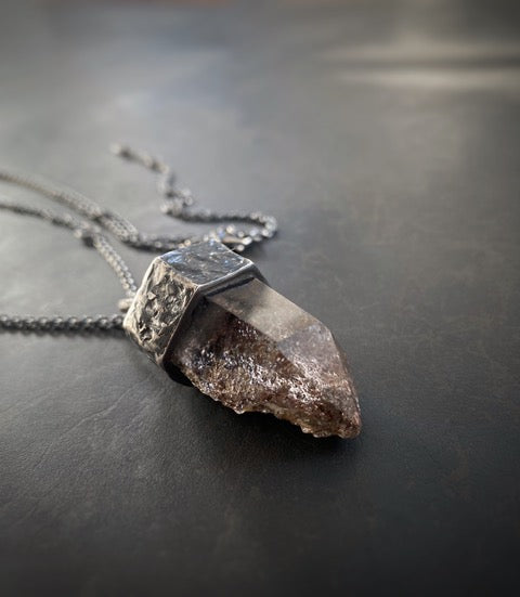 Unique Crystal Necklace w/ Garden Quartz