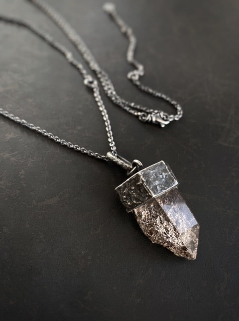 Unique Crystal Necklace w/ Garden Quartz