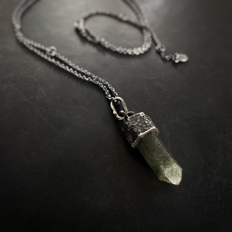 Unique Crystal Necklace w/ Aventurine