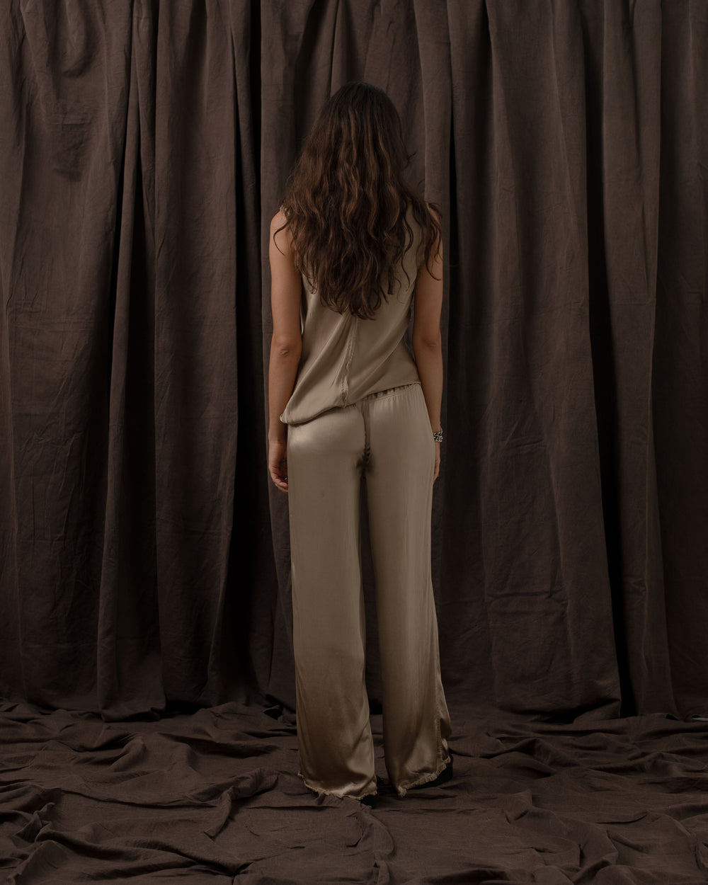 Eva Pants Rayon Antique Gold