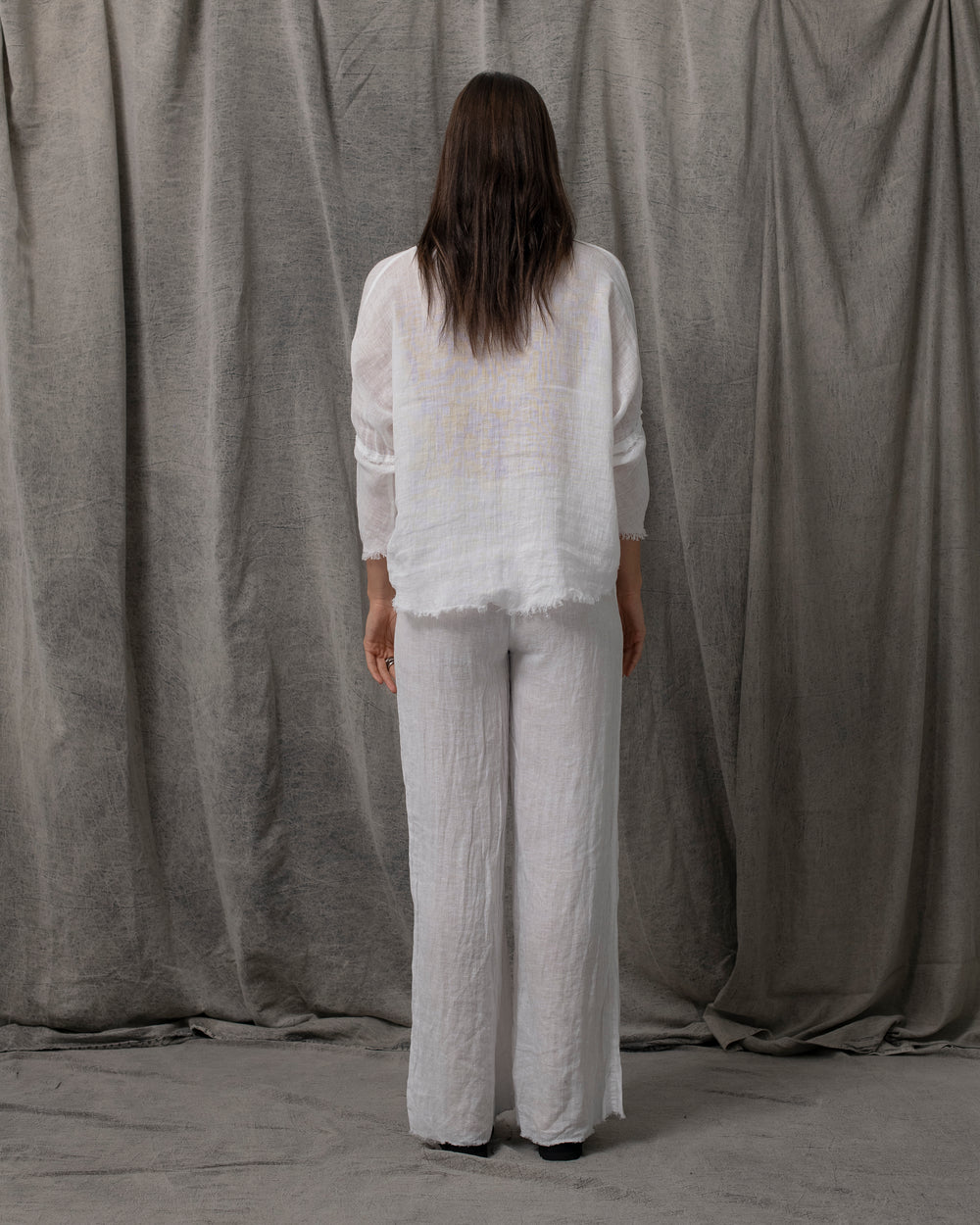 Eva Pants Linen White