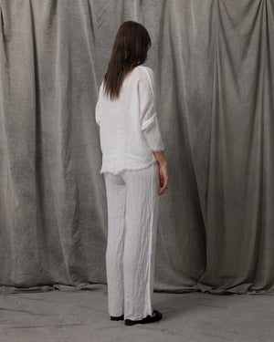 Eva Pants Linen White