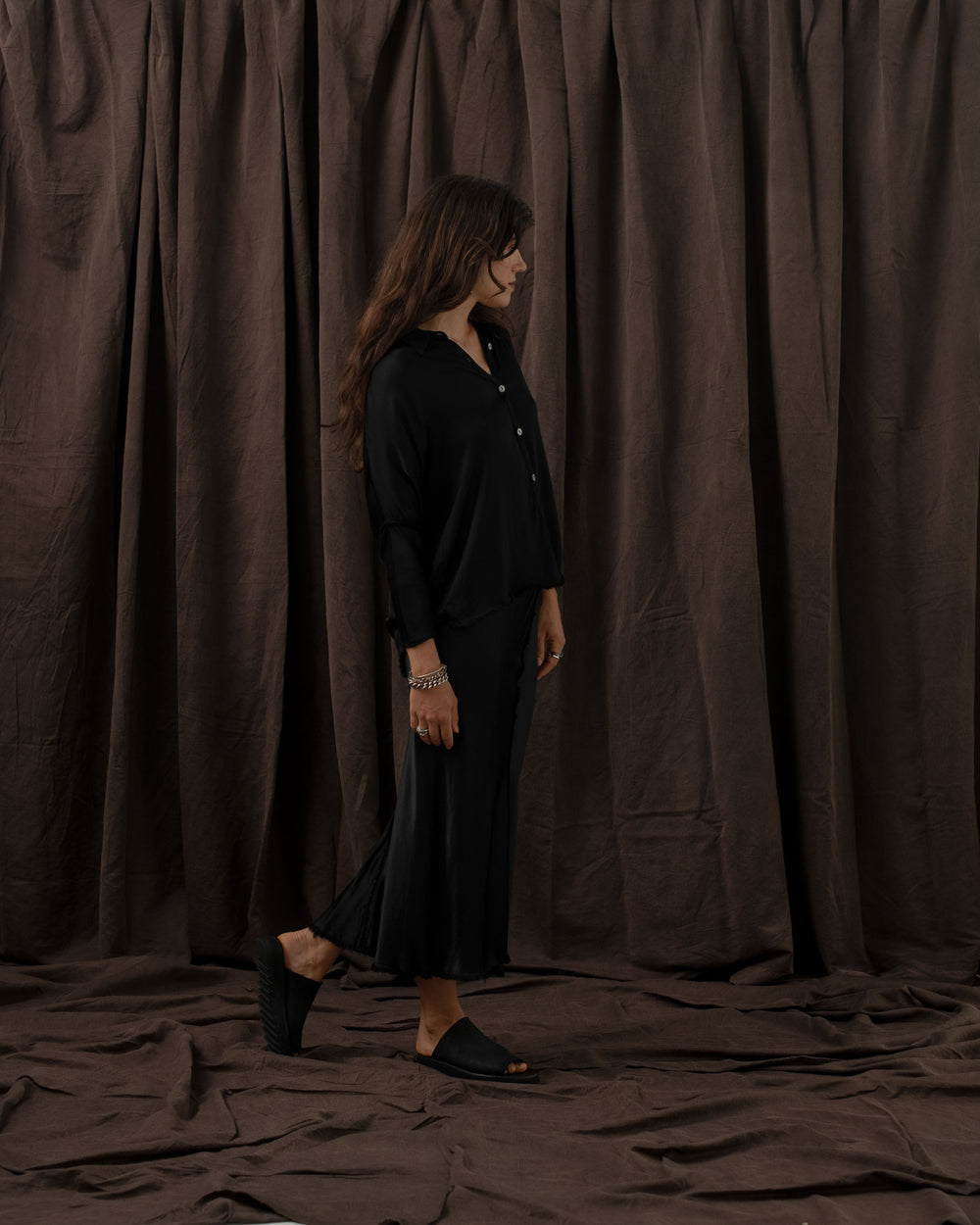 Virginia Skirt Rayon Black