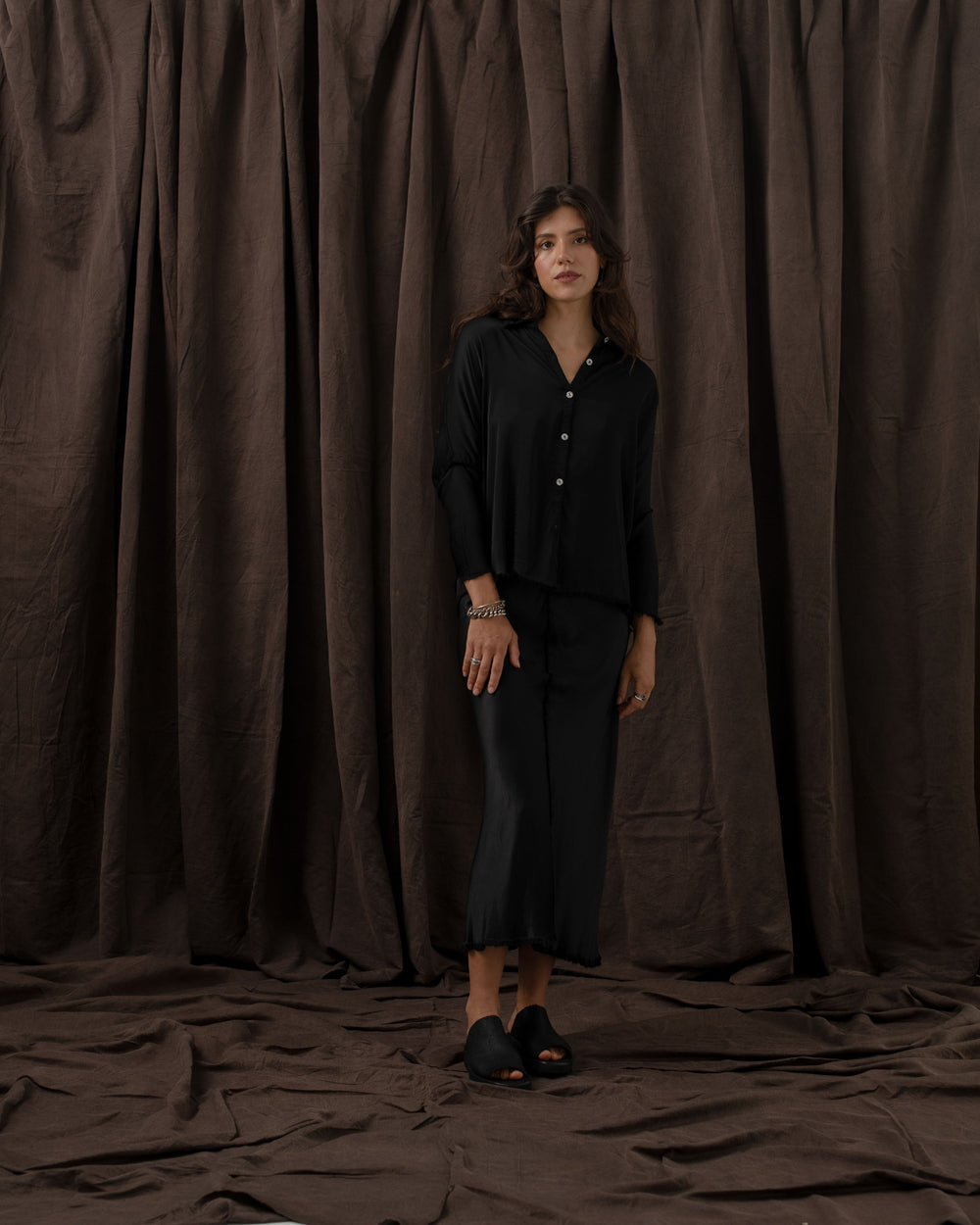 Virginia Skirt Rayon Black