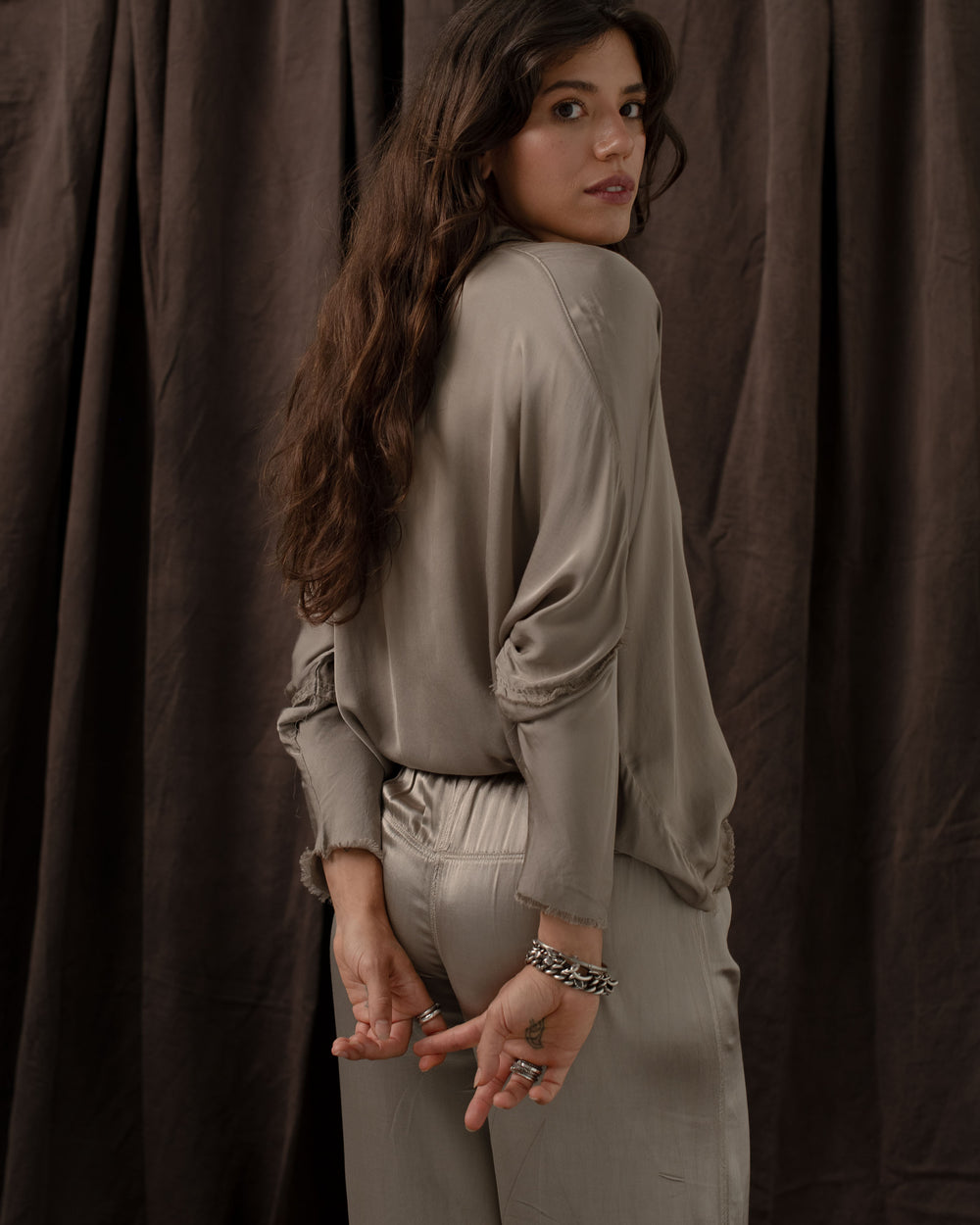 Eva Pants Rayon antique gold