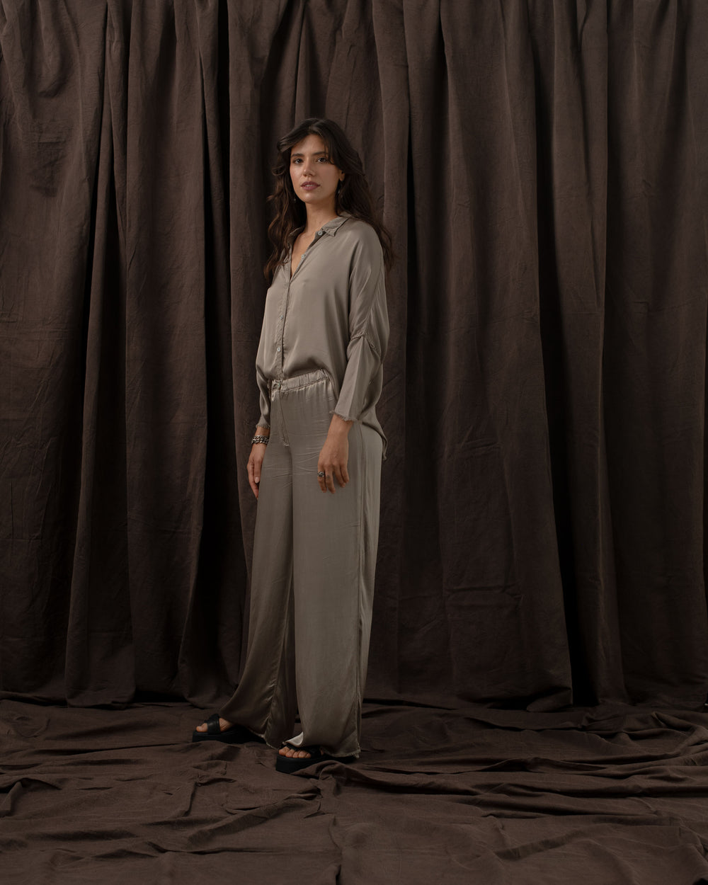 Eva Pants Rayon antique gold