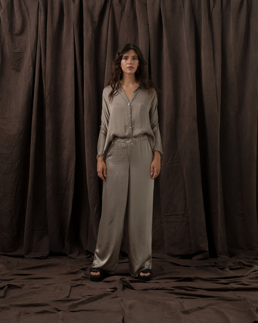 Eva Pants Rayon antique gold